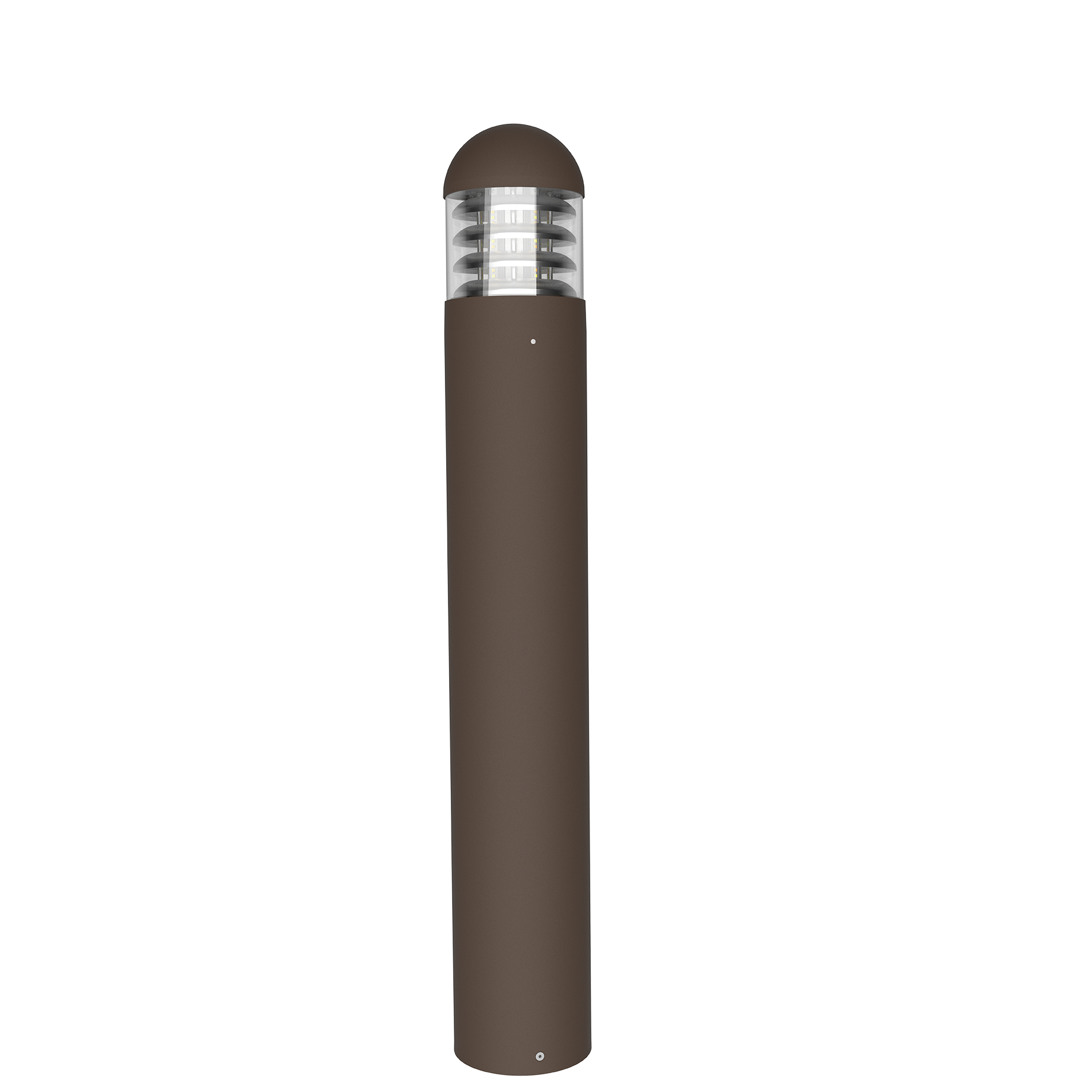 GV Flex Bollard 24 - Louvered Dome Top, Cylindrical - Variable CCT + Power