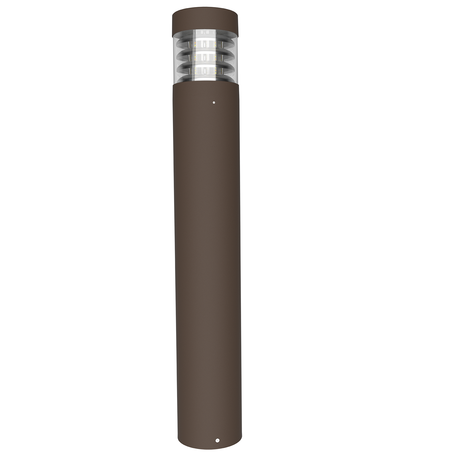 GV Flex Bollard 24 - Louvered Flat Top, Cylindrical - Variable CCT + Power