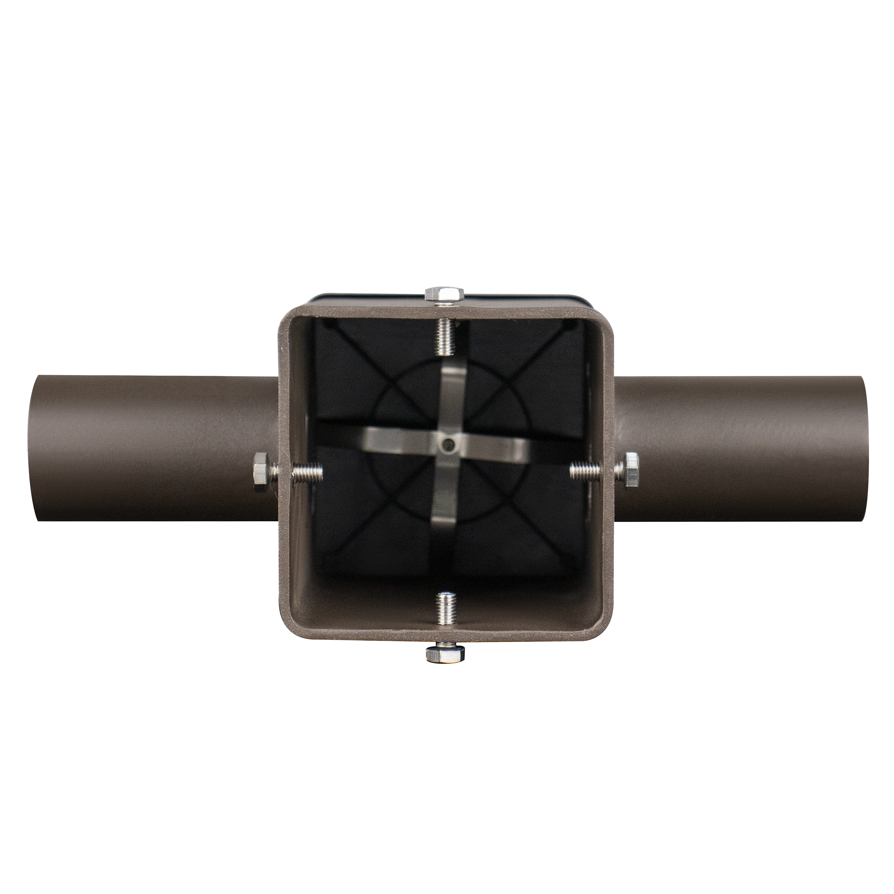 GV Tenon Adapter with 2 Horizontal 180 Degree Tenons for 4 in. Square Poles