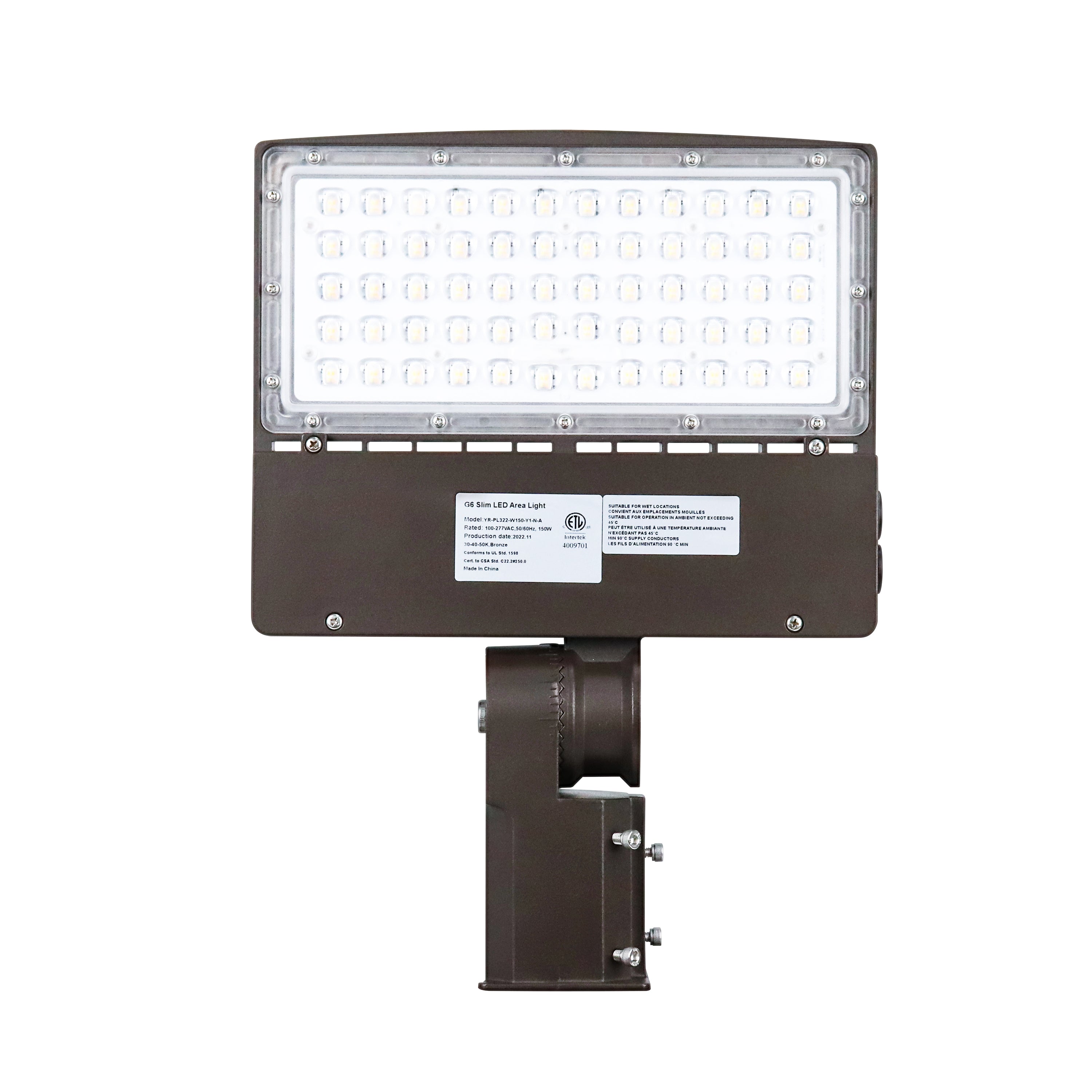 GV BrightStart 150W LED Slim Shoebox Parking Lot Pole Light