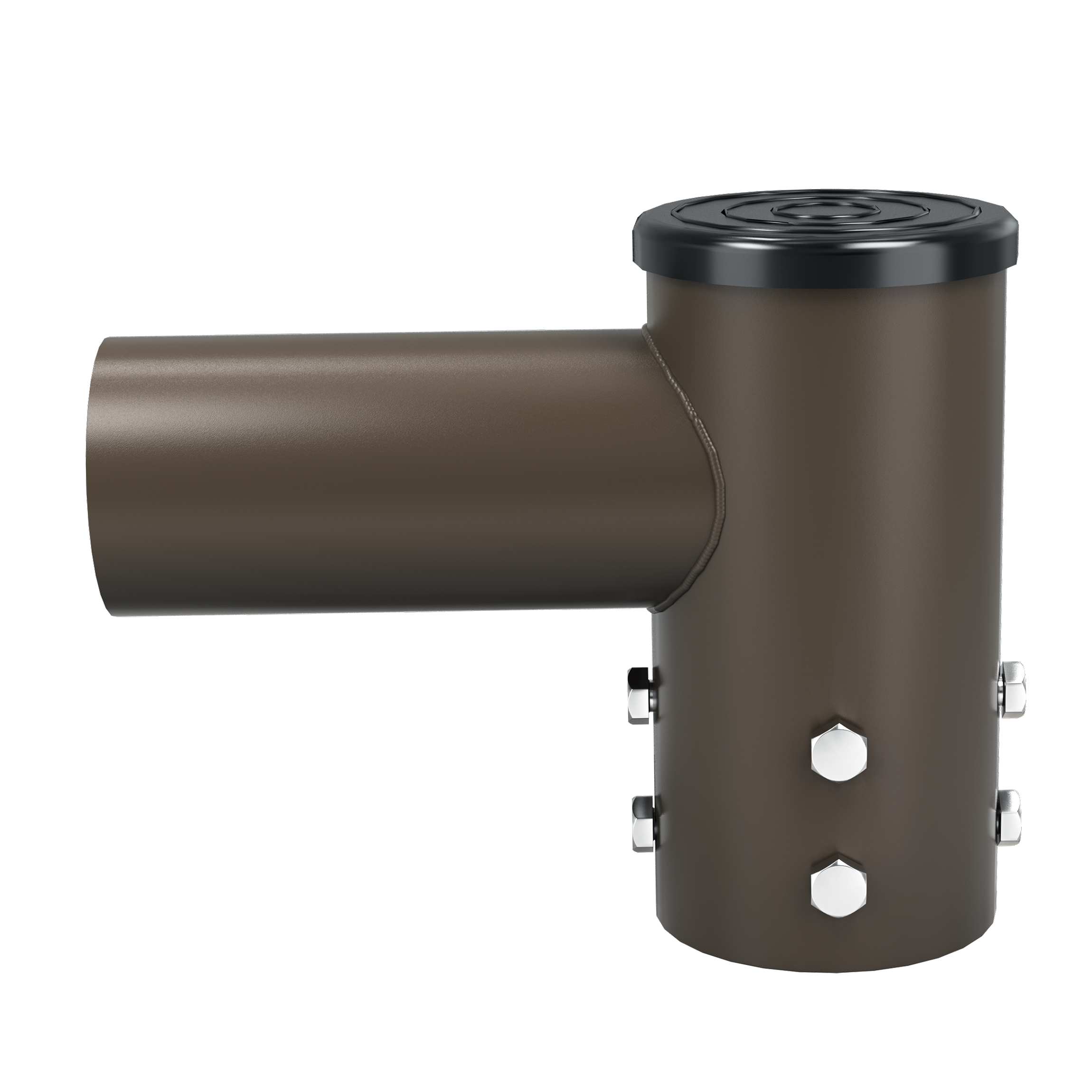 Greenervolts pole tenon adapter. Single 90 degree