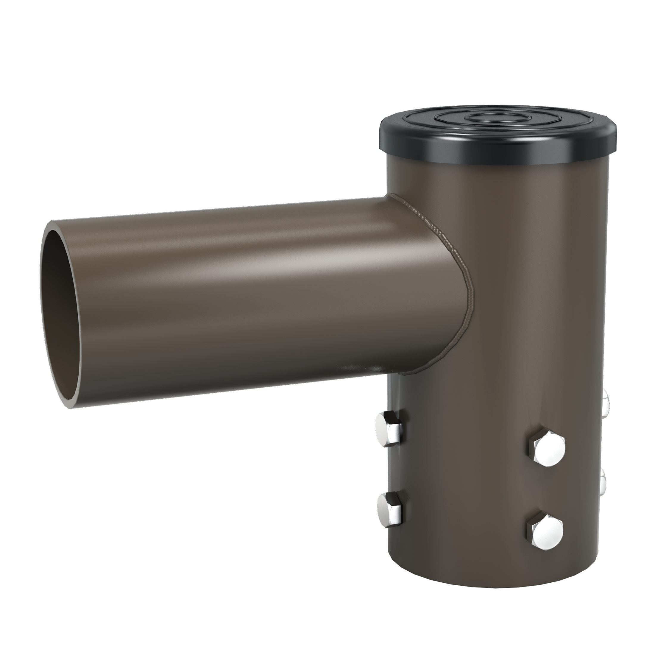 Greenervolts pole tenon adapter. Single 90 degree
