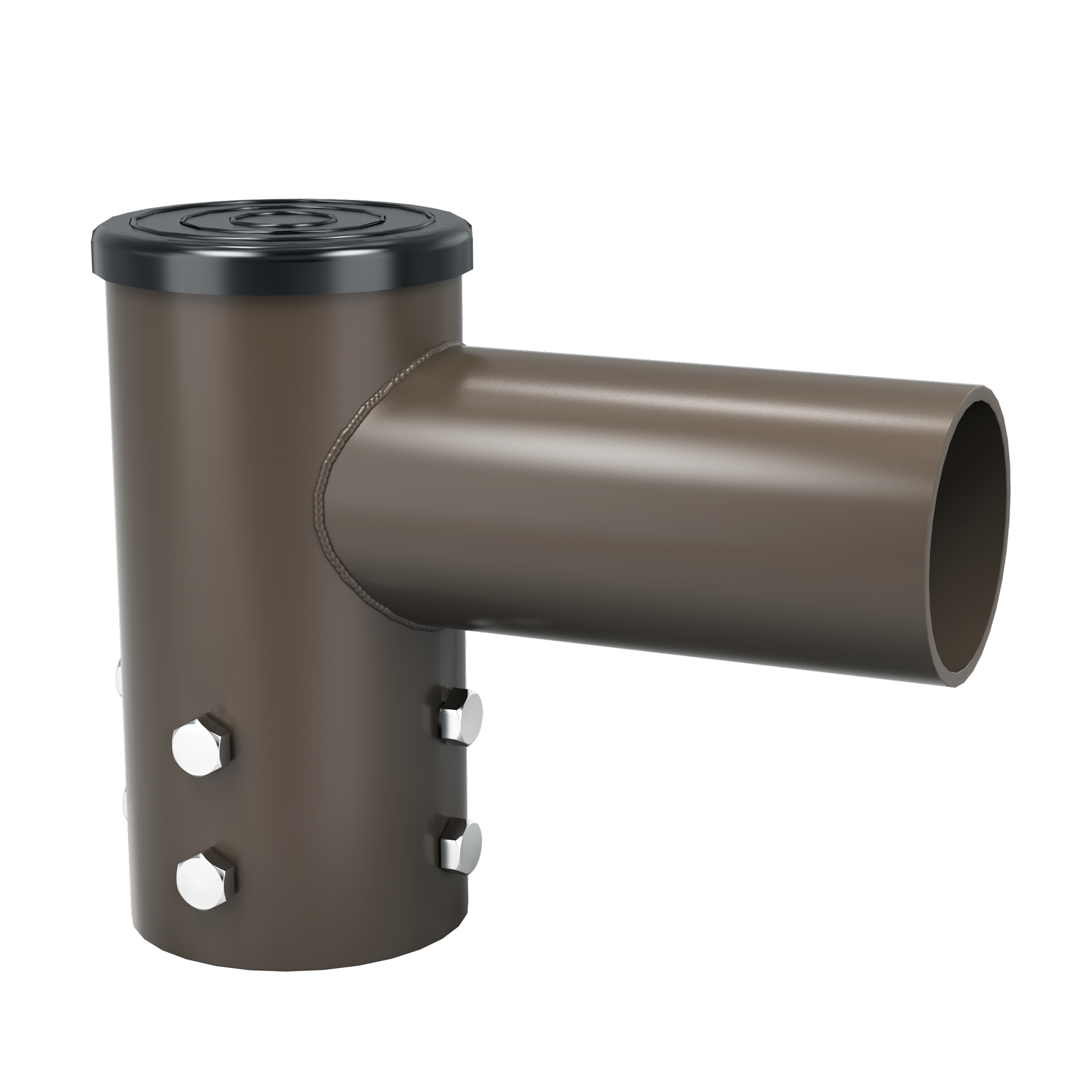 Greenervolts pole tenon adapter. Single 90 degree