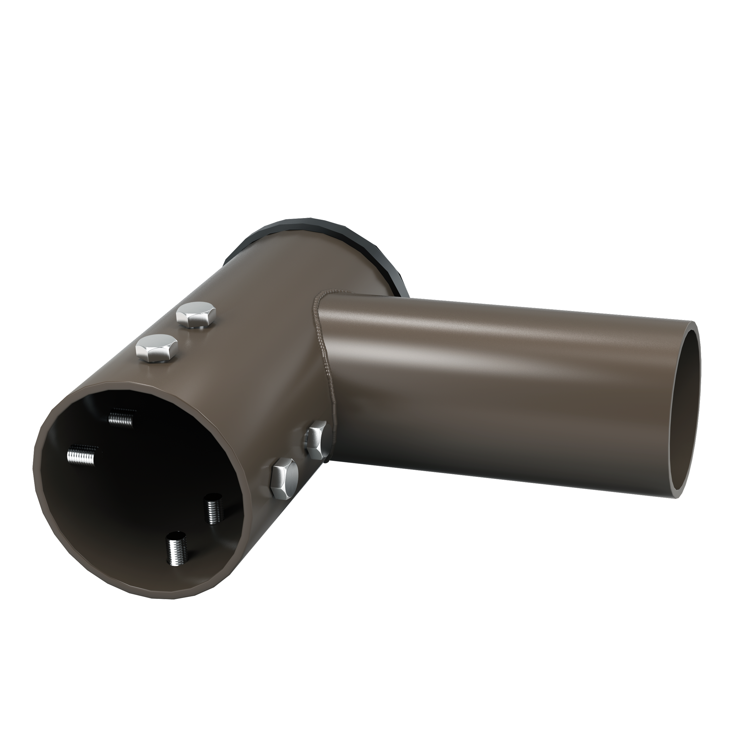 Greenervolts pole tenon adapter. Single 90 degree