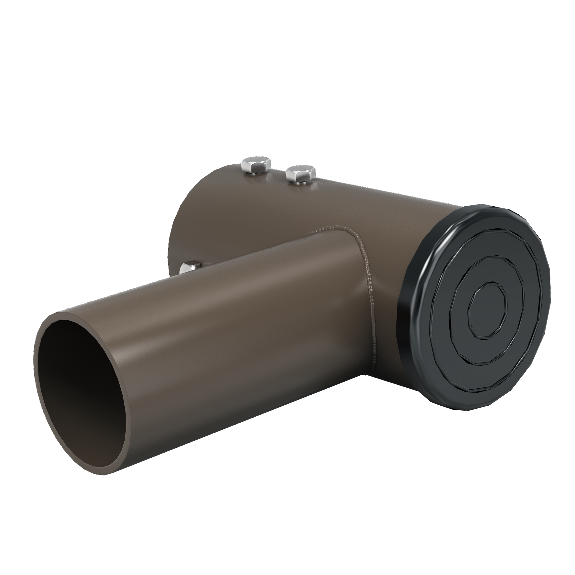 Greenervolts pole tenon adapter. Single 90 degree